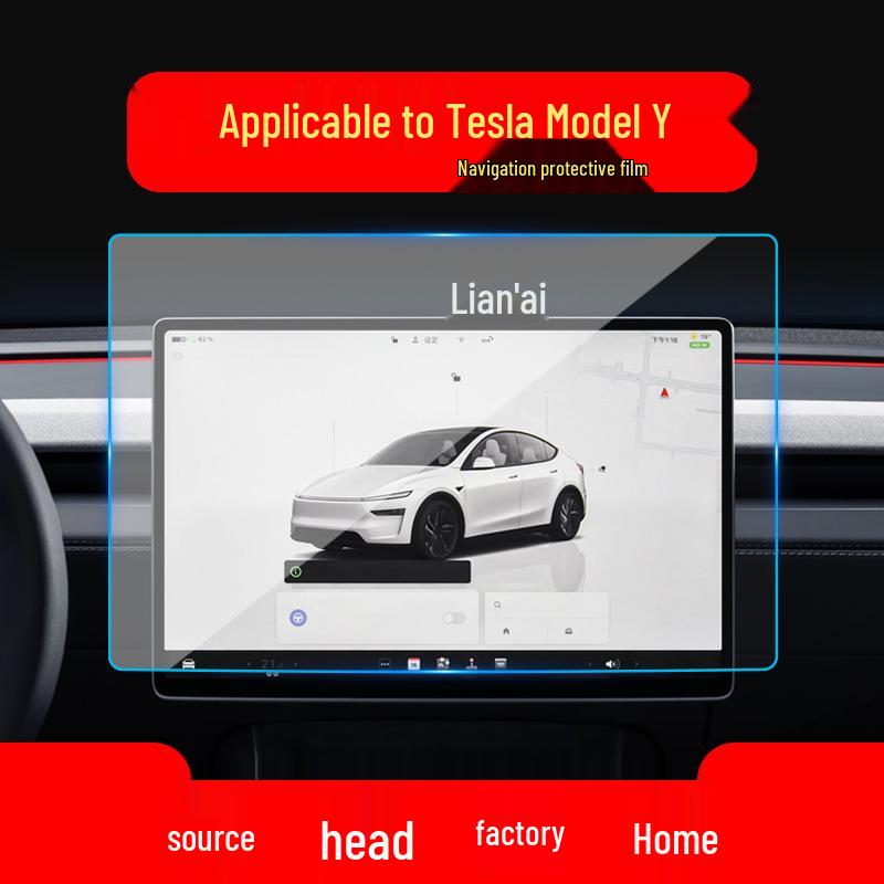 Tesla Navigatie Gehard Glas Film voor Model 3/Y Centrale Bedieningsscherm - 25 Modellen Compatibel