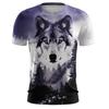 Short Sleeved 3D Trend Digital Printed Fashion T-shirt Plus Men's Short Sleeved T-shirt