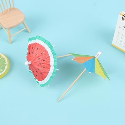50Pcs Cocktail Regenschirm Sticks Dekorative Zahnstocher Obst Dessert Getränke Picks
