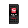 BANDC Boat Rocker Switch Cover (No Switch) Red Marine Dash Cap Labels for RV Heater Carling Switch Car Jeep Wrangler Accessories