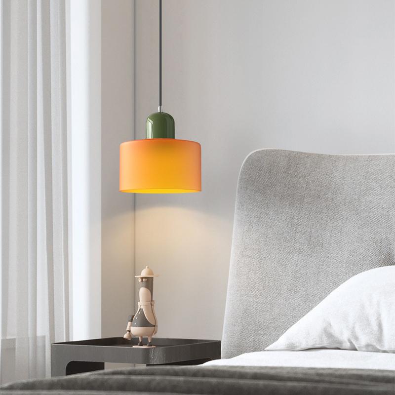 Nordic Led Pendant Lamps Simple Creative Long Line Small Chandeliers Bedroom Lamp Restaurant  Glass Decoration Pendant Light