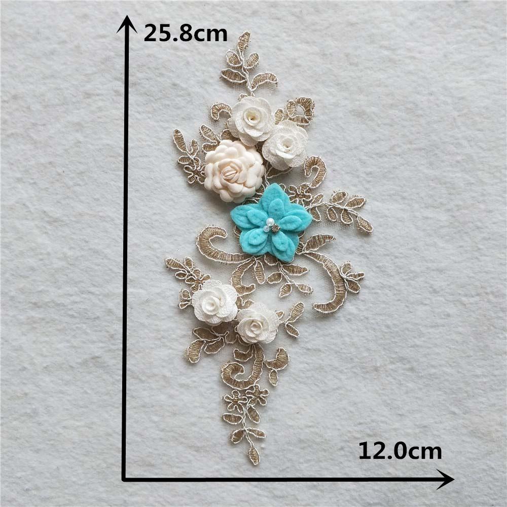 Three-Dimensional Embroidery Polyester Collar Flower Decoration Hollow Lace Flower Diy Sewing Lace Collar Clothing Accessories