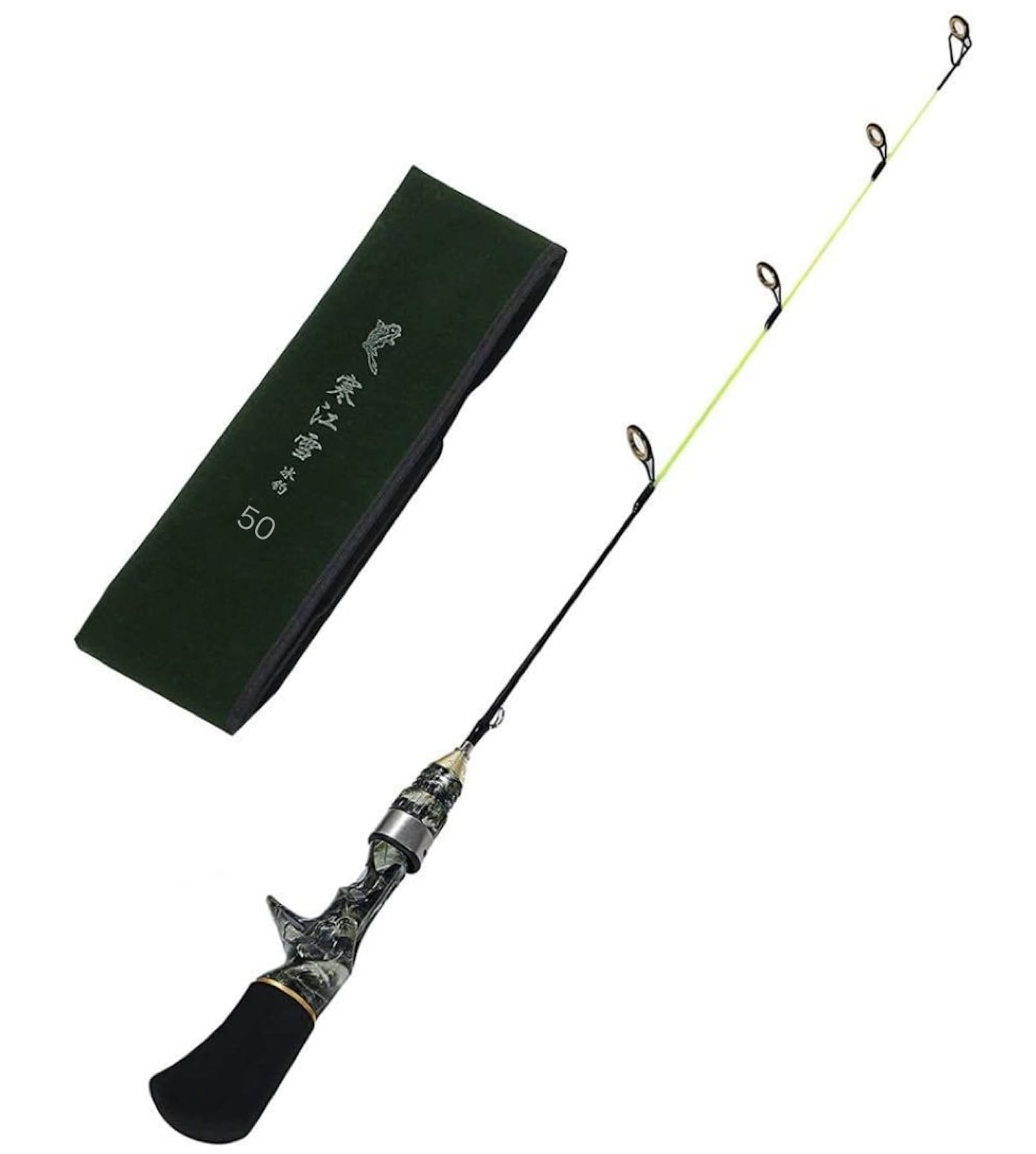 

[VILTAGE] Удочка для зимней рыбалки / Самуэюки 50 / Для морского окуня / Короткая удочка 60 см, Транспортировочная длина 35 см (50см)