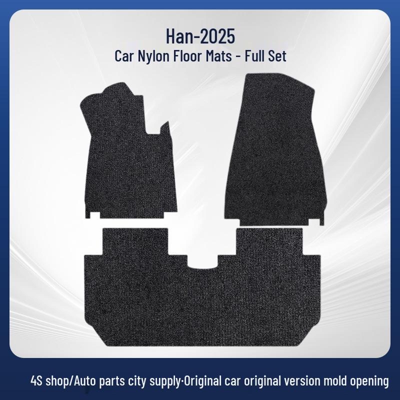 BYD Han Car Interior Black Floor Mats - Full Coverage for 25 Models