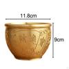 Brass Feng Shui Bowl Sculpture Bai Fu Ornament Treasure Basin for Housewarming Gift
