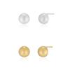 OVLA MATTE DAMAGE CIRCLE EARRING_S JE028