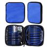 Blue Detachable Circular & Straight Knitting Needle Set with Replaceable Yarn Needles and Rope