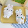 Cute White Rabbit Plush Doll Cartoon Doll Pendant Schoolbag Keychain Grab Machine Doll