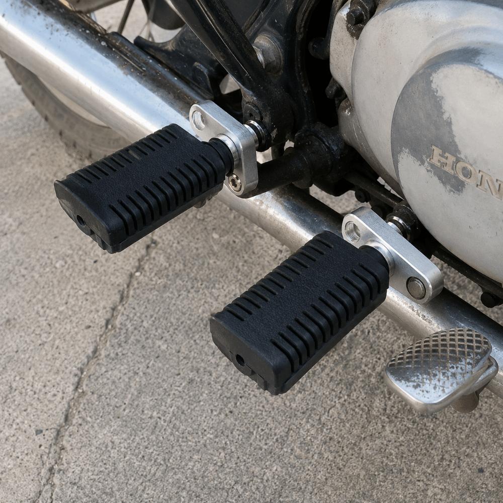 1 Pair Non-slip Motorcycle Pedals Black Motorcycle Modification Parts Motorcycle Foot Rests  Kart