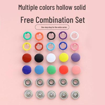 Snap Installation Tool Set: No-Sew Fastener, Rivet & Invisible Button Kit with Male-Female Clips