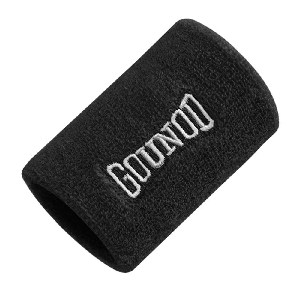 

GOUNOD 1Pc Fitness Wrist Sweatband Breathable Absorbent Wristband Compression Support for Basketball Running Yoga Black