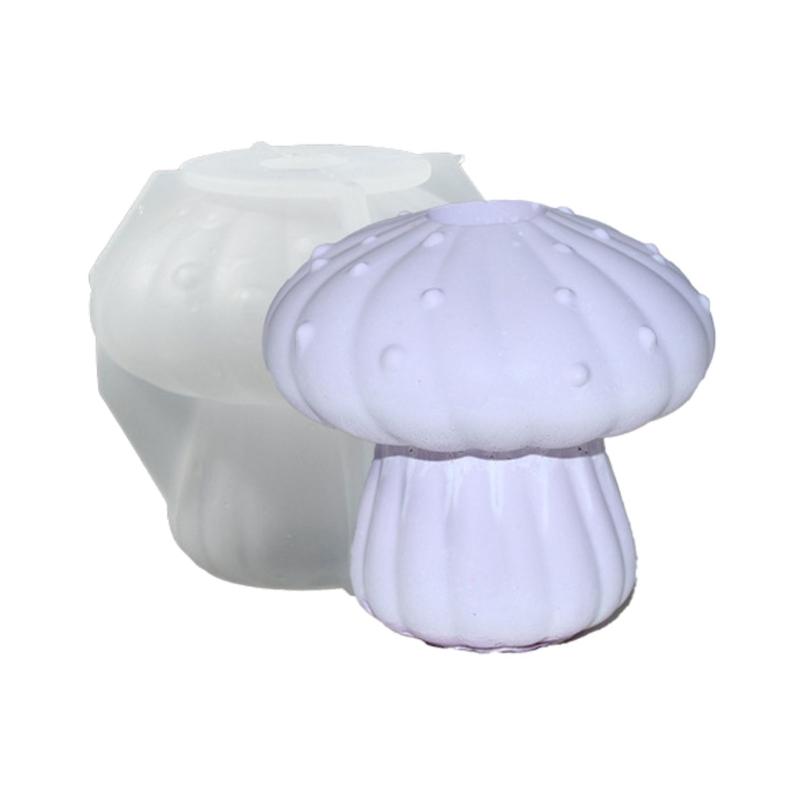 

Practical Sturdy Silicone Craft Molds Home Accessory for Mushroom Candle Holders Easy Release Daily Decoration S