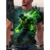 Marvel Hulk Men Graphic T-Shirt Summer Superhero Fan Appare Hulk Graphic Tee