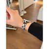 Leopard Print Genuine Leather Strap for Apple Watch, Fits Ultra 2, 49/46/45/42/40mm, Leather Wristband for iWatch Series 11 / 10 / 9 / 8 / 7 / 6/ 5/SE