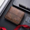 Schoolbag hot-selling new men's wallet zipper retro short horizontal men's wallet men wholesale