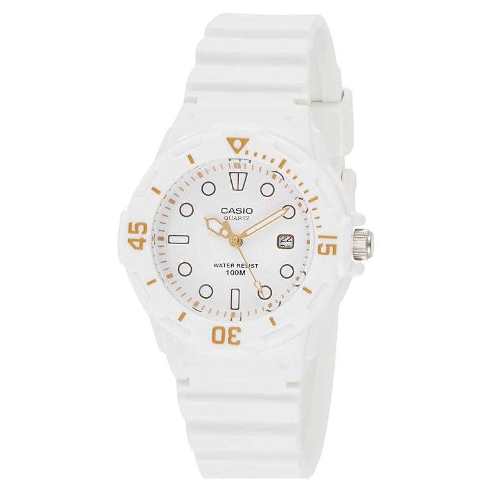 Женские часы Casio серии Diver, с механизмом Diverlock, белые, LRW200H-7E2VCF белый