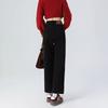 Straight jeans for women, new high-waisted spring and summer denim blue nine-point pipe baguette pants in autumn and winter