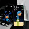 CARTOON P-POCOYO Handyhülle Für IPhone 17 Air 16 E Pro Max 15 14 13 Mini 12 Pro 11 Max Plus Schwarze Weiche Hülle