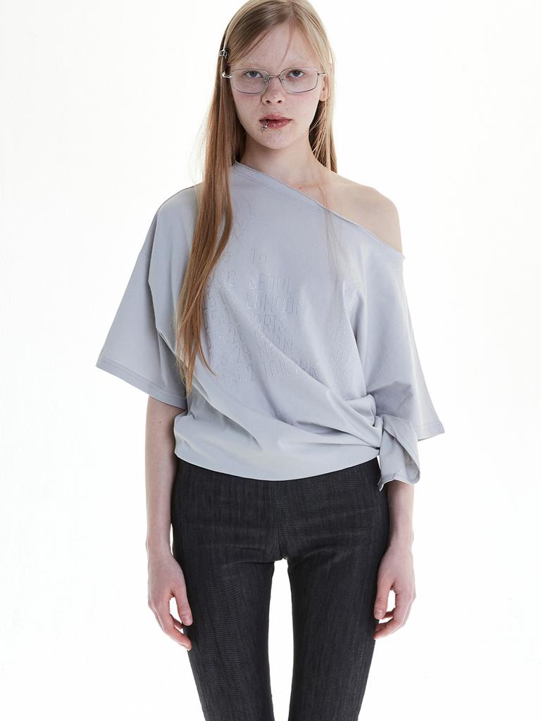 Holpeipeo Departure Cubic Asymmetrical Top (Gray)