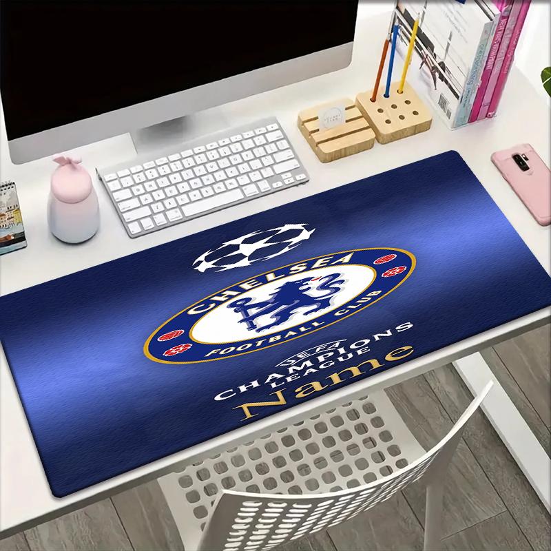 Custom Name Chelsea Football Club Theme Mouse Pad Non Slip Rubber Base Multifunctional Office Home Decor Perfect For Workspace Personalization