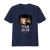 Team Jacob Twilight Damen T-Shirt Film-inspiriertes Print Lässige Kleidung vintage Gewaschen Designer-Kleidung Weich homme Stilvoll