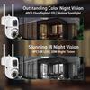 AIOOK Outdoor PTZ CCTV IP Security Camera Wireless WIFI 4MP HD 360  Waterproof Video Monitor Mini Camera