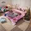 3pcs K-Pop Demon Hunters Printed Coreless Bedding Set Soft Dormitory Bedroom Multiple Sizes Machine Washable