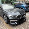 For BMW 2016-2018 7 Series G11 G12 M Sport Car Front Bumper Lip Spoiler High Quality ABS Glossy Black Carbon Fiber Look Body Kit