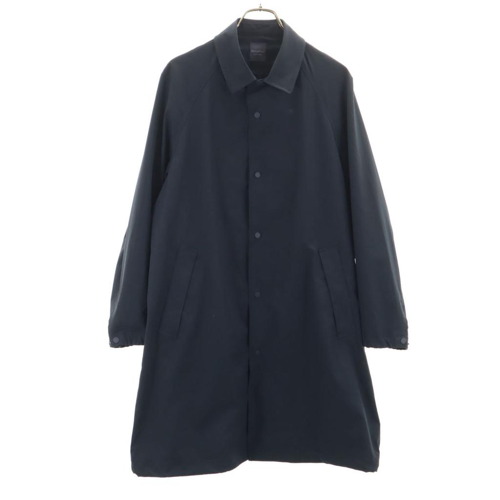 GYMPHLEX Stainless collar coat M Navy Mesh lining Men's Used
