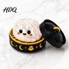 Stress Squeezing Toys Halloween Decompression Toy with Glitter Squishy Dumpling Pumpkin/Eyeball/Ghost Shape Relief Sensory Fidget for Holiday Party