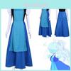 Atemberaubendes Saphirblaues Abendkleid für Steven Universe Cosplay und Halloween-Events