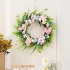 Easter Wreath Kit: Spring Flowers & Cute Rabbit Wall Decor