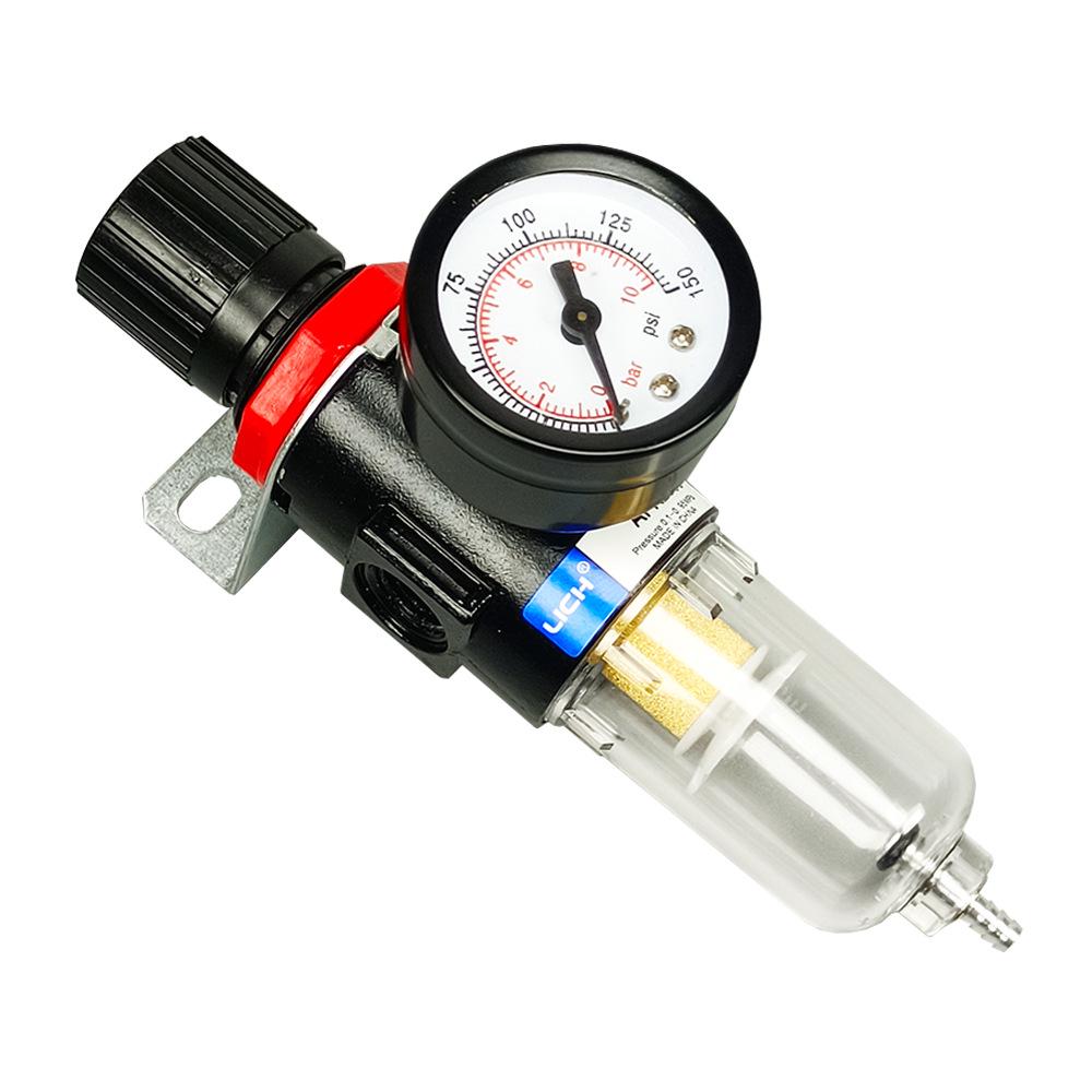 Industrial Air Compressor Adapter with Pressure Reducing Valve & Oil-Water Separator for Airbrush K3