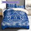 Everton Logo  Pattern Bedding Quilt Set Quilt Cover Pillowcase Home Decoration Birthday Gift (1 * Duvet Cover + 2 * Pillowcase, Without Core)