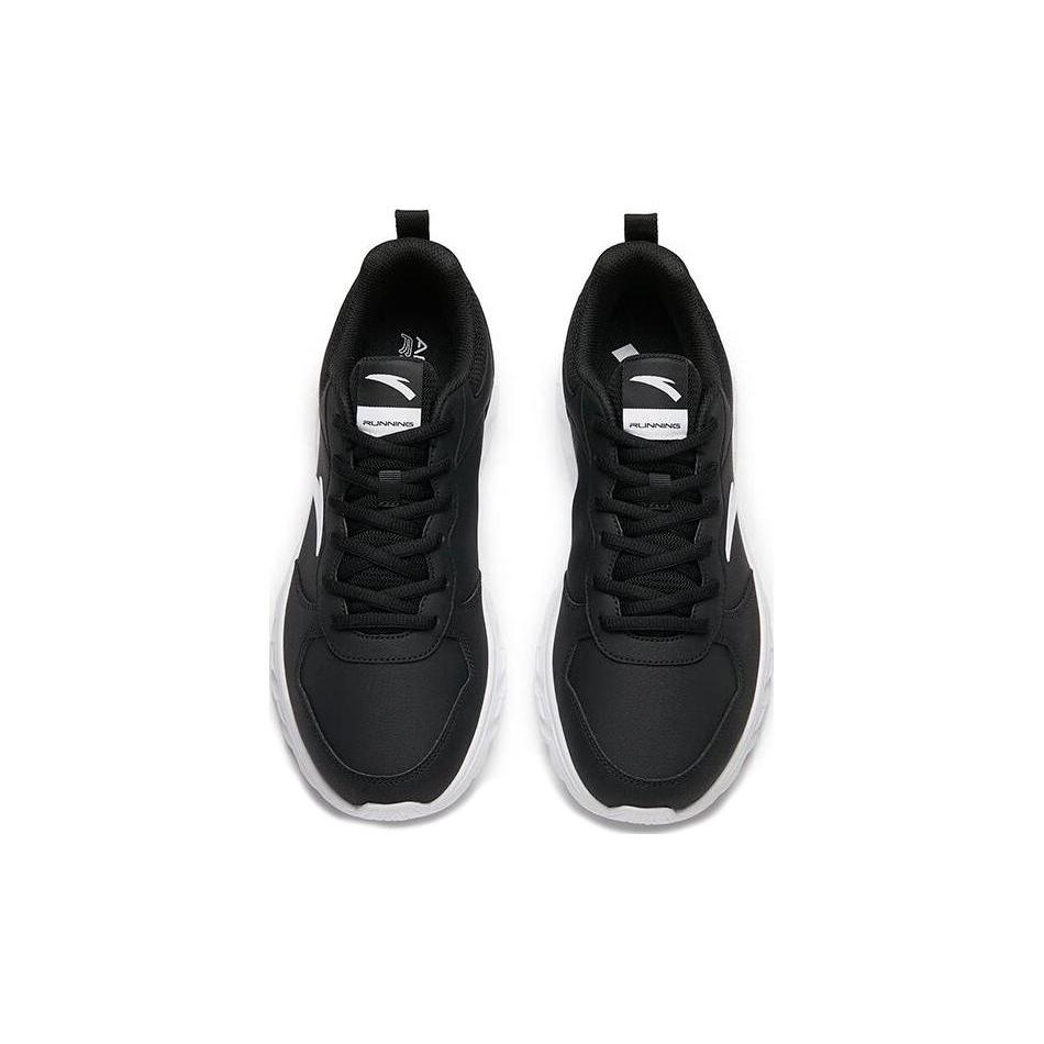 Anta Cushioning Slip Resistant Abrasion Resistant Rebound Low Top Running Shoes Men's Black 912035542-3