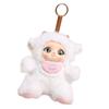 Cute Resin Sitting Pose Keychain Soft Plush Doll With Sturdy Stitching Multi Use Key Accessory For Bags And Cars