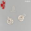 Sterling Silver Retro Fu Character Charm - Versatile DIY Jewelry Accessory
