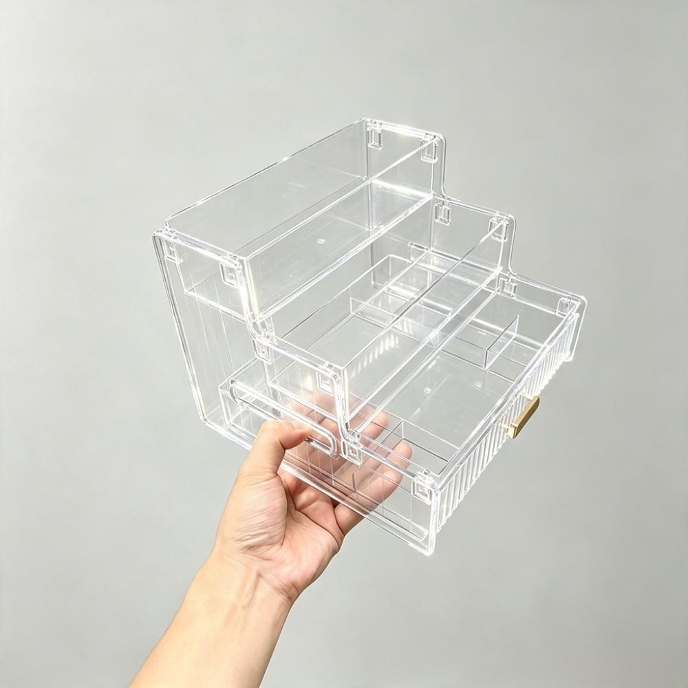 Clear Mini Figures Display Holder Space Save Nail Polish Perfume Stand Holder  Home Use