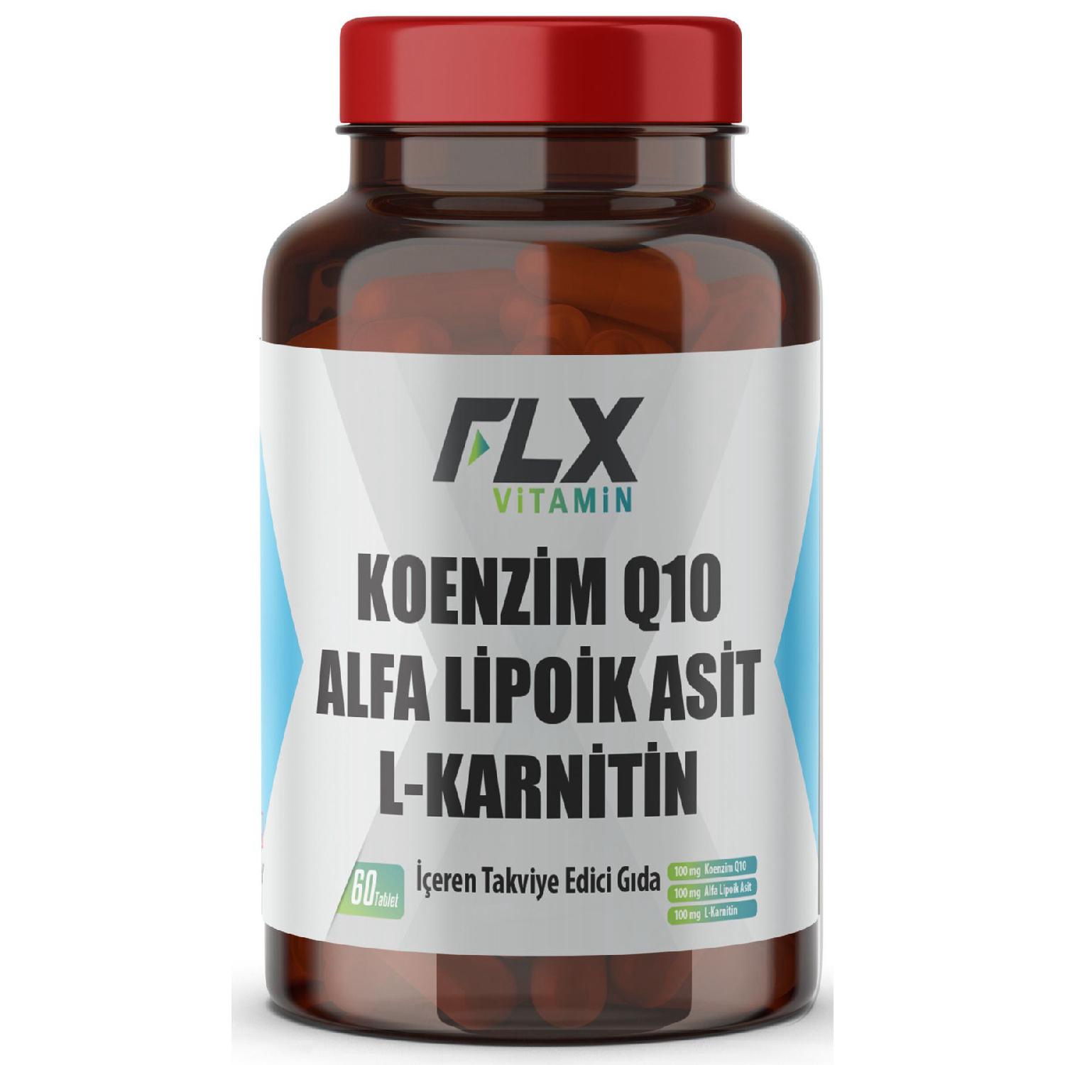 

Coenzyme Q-10 L-carnitine Alpha Lipoic Acid 60 Tablets