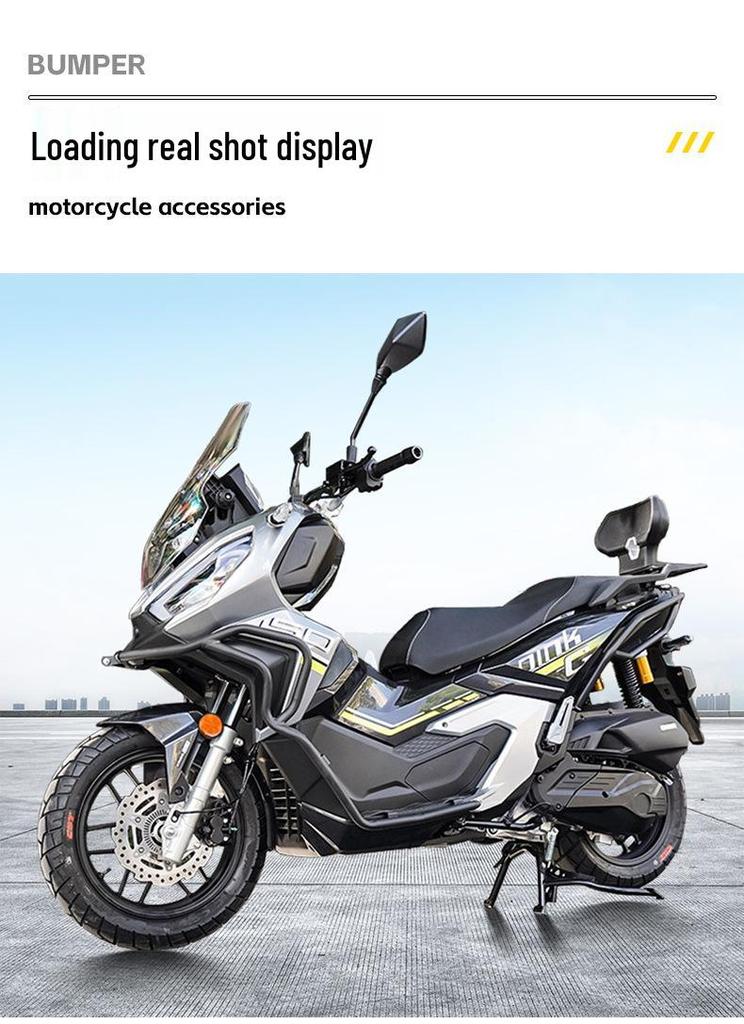 Kymco Dink G150 Scooter Bumper Crash Bar: Full Front & Rear Protection for 26 Models