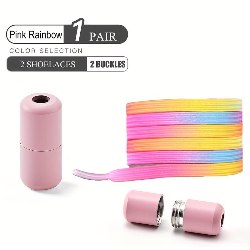 1 Pair of Elastic No-Tie Shoelaces, Lazy Shoelaces, Pearlescent Fashion Shoelaces, Suitable for Skate Shoes and Sneakers