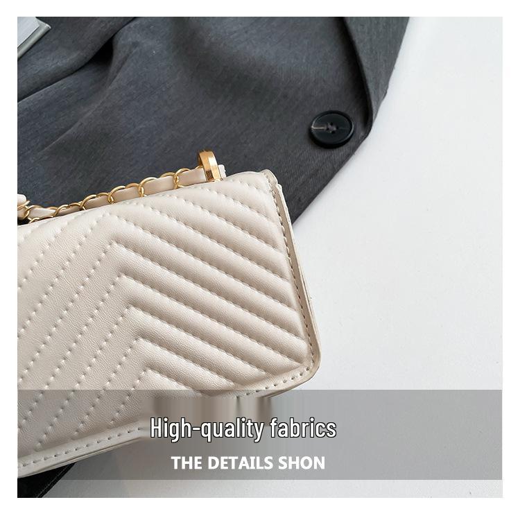 Módny trend 2025 Mini dámska štvorcová crossbody retiazková kabelka