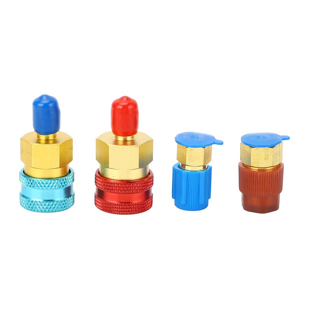 R1234yf Quick Couplers Kit Brass R1234YF to R134A Quick Coupler Adapter for Car Conditioner AC Charging