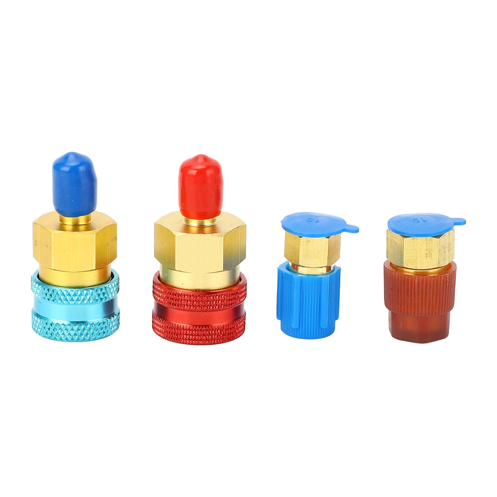 Kaisai Unisex R1234yf Quick Couplers Kit Brass R1234yf To R134a Quick Coupler Adapter For Car Conditioner Ac Charging