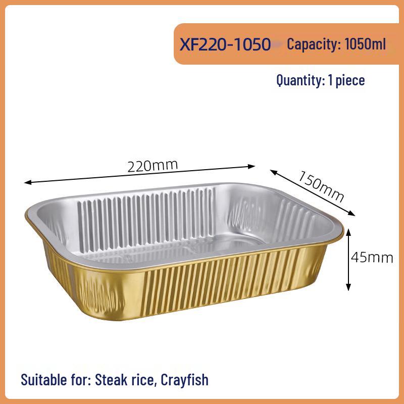 

COFLYEE 1050ml Disposable Aluminum Foil Bowls with Lids