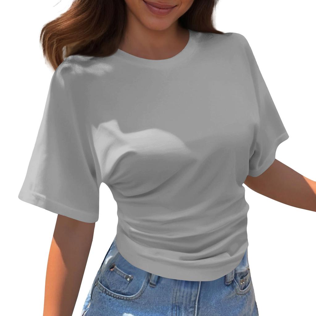 Women's Round Neck  Loose Lightweight Spring/Summer Top