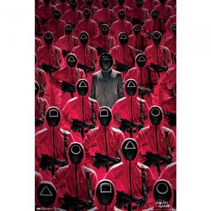 Poster artistico chiave del gioco dei calamari