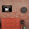 Vintage Metal Wall Poster Rooster for Kitchen