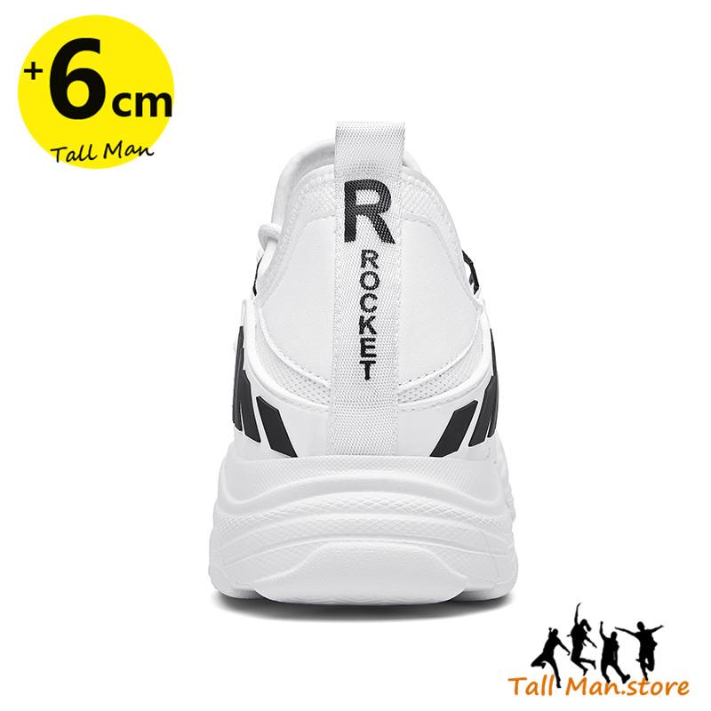 Sports Sneakers Men Elevator Height Increase Shoes Insole 6Cm Mesh Man  Leisure Fashion Plus Size 36-44