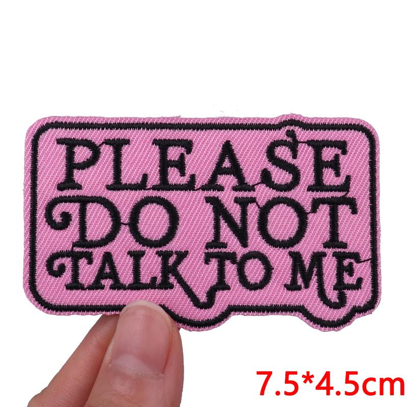 Jeans Backpack Embroidered Patch Cartoon/Letter Slogan Embroidery Patches Iron On Patches For Clothing Thermoadhesive Patches